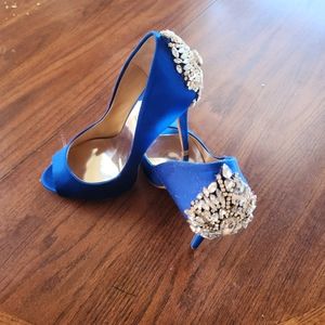 Badgley Mischka Jeweled High Heels